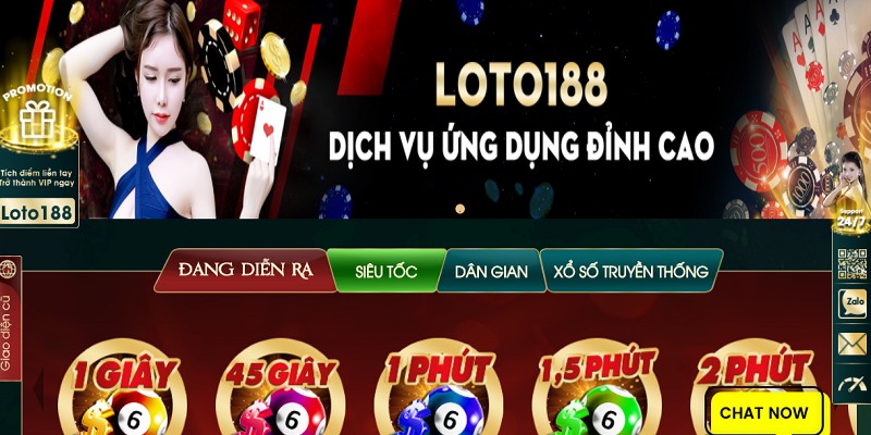 Sảnh xổ số tại Loto188 làm mê mẩn mỗi khi người chơi tham gia